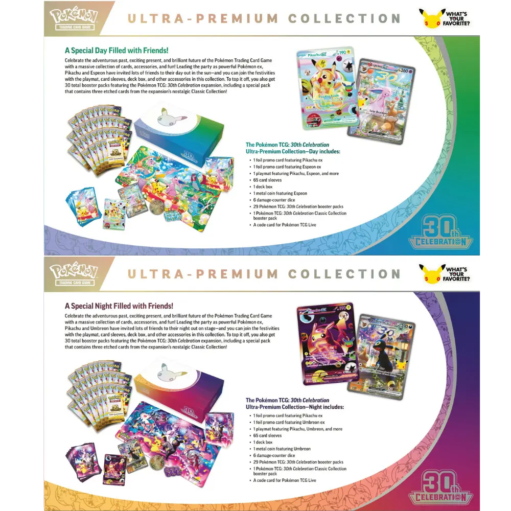 Celebrations 30th Pokémon Night & Day