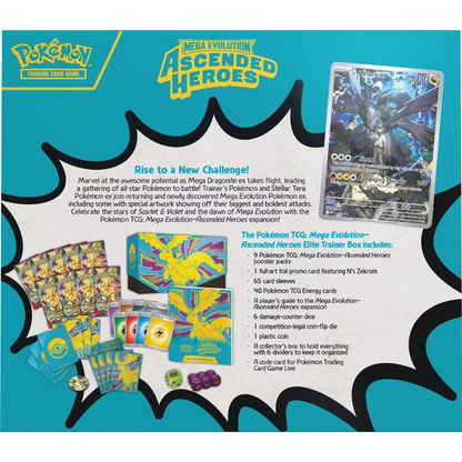 Pokémon TCG Mega Evolution Ascended Heroes Elite Trainer Box sealed case