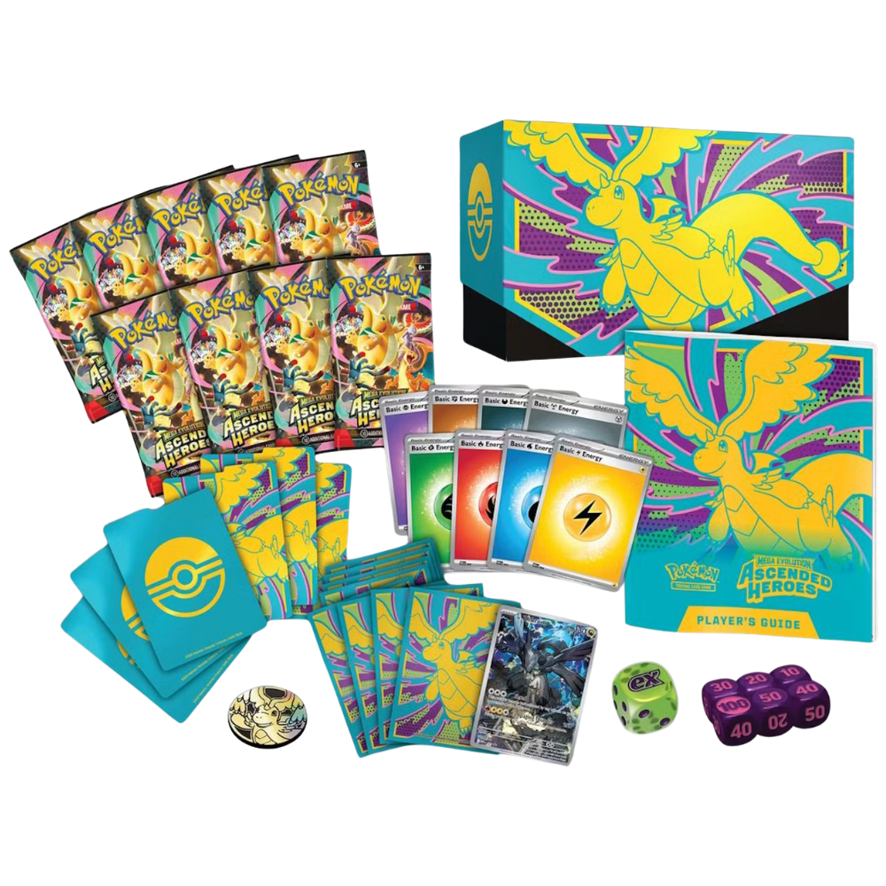 Pokémon TCG Mega Evolution Ascended Heroes Elite Trainer Box sealed case