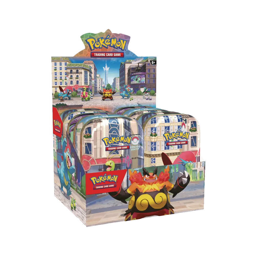 pokemon lumiose city mini tin 10ct display