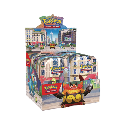 pokemon lumiose city mini tin 10ct display