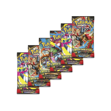Pokémon Mega Evolution trading card game booster bundle packaging on a white background