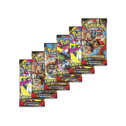 Pokémon Mega Evolution trading card game booster bundle packaging on a white background