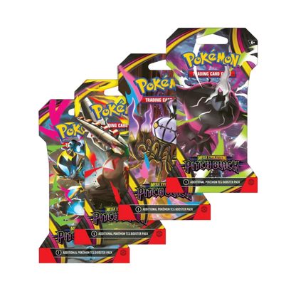pokemon mega evolution pitch black sleeved booster pack