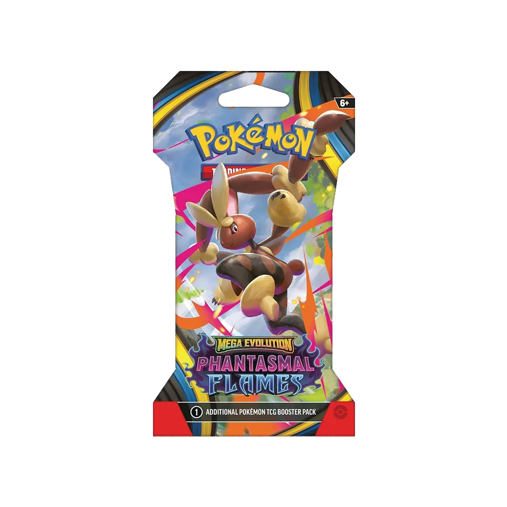 Pokémon TCG Mega Evolution Phantasmal Flames sleeved booster pack