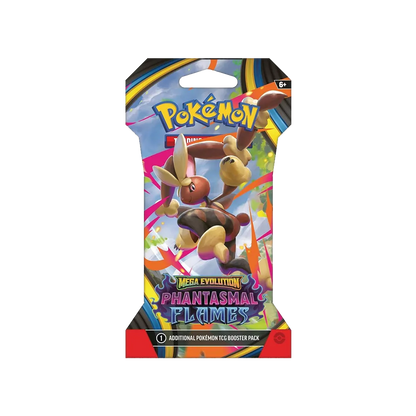 Pokémon TCG Mega Evolution Phantasmal Flames sleeved booster pack